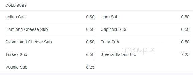 Tony's Roma Pizza - Myerstown, PA menu_pic