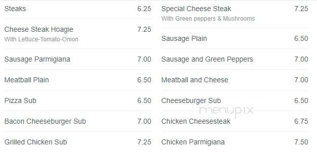 Tony's Roma Pizza - Myerstown, PA menu_pic