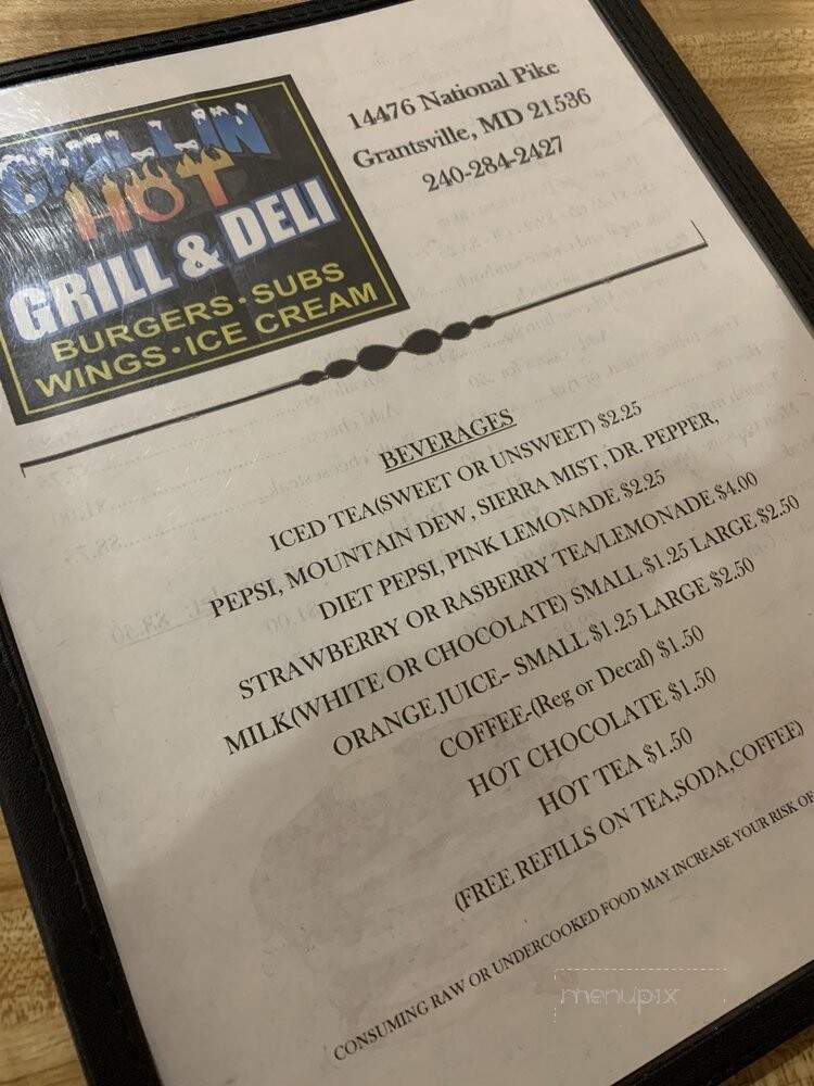 Chillin Hot Grill & Deli - Grantsville, MD
