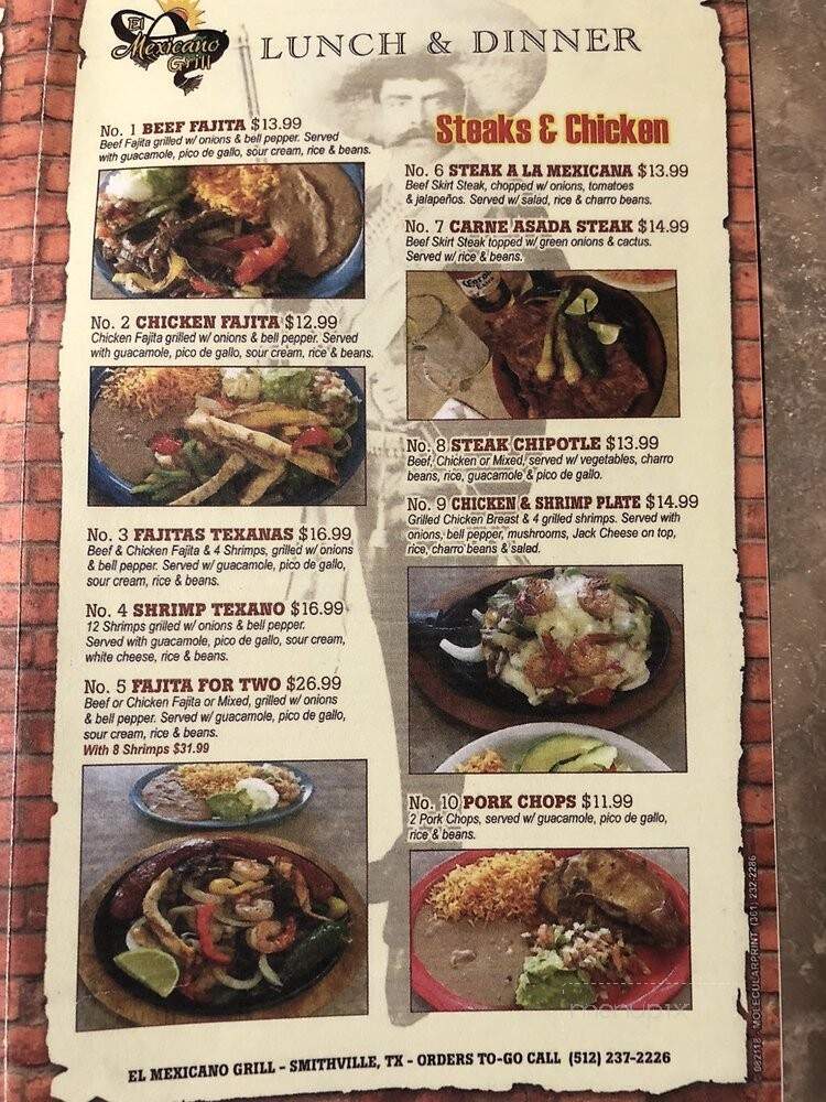 El Mexicano Grill - Smithville, TX