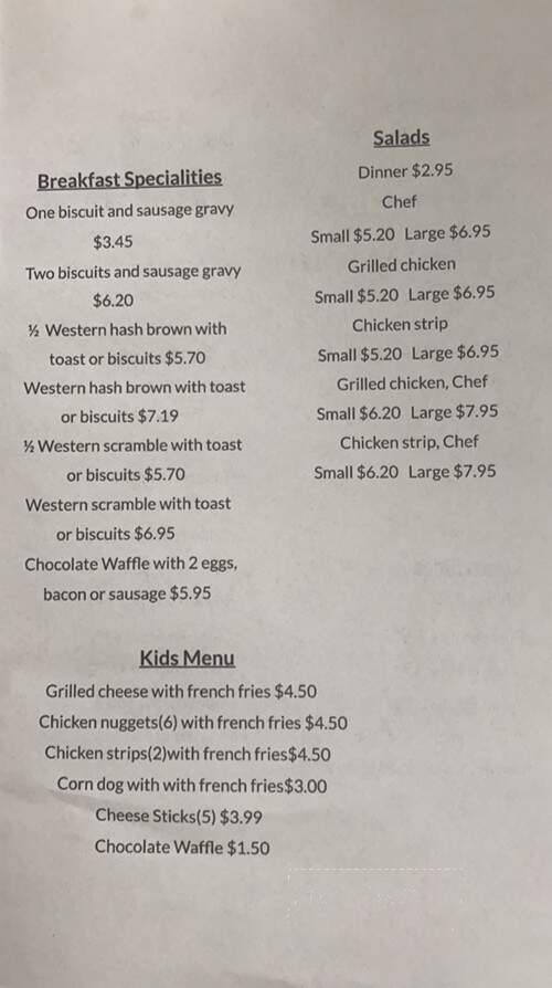 Carla's Cafe - Star City, AR menu_pic