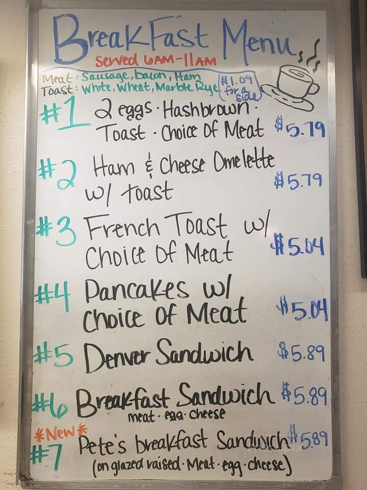 Pete and Joy's Bakery - Little Falls, MN menu_pic