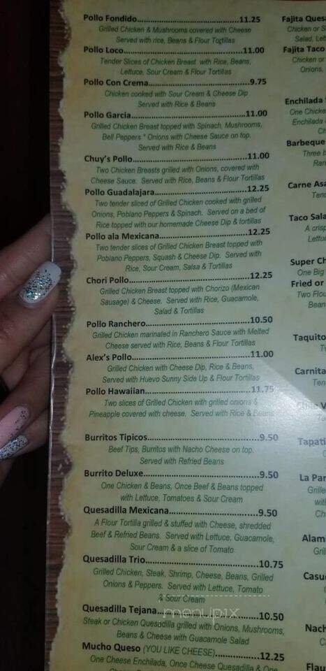 Casa Garcia - Carthage, NC menu_pic