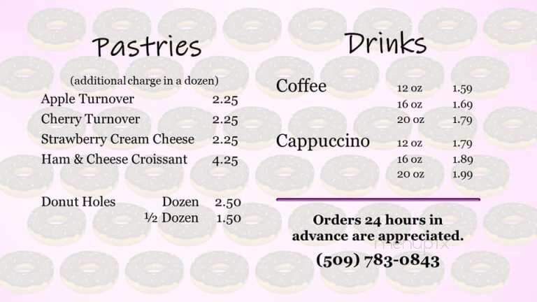 Popular Doughnuts - Kennewick, WA menu_pic