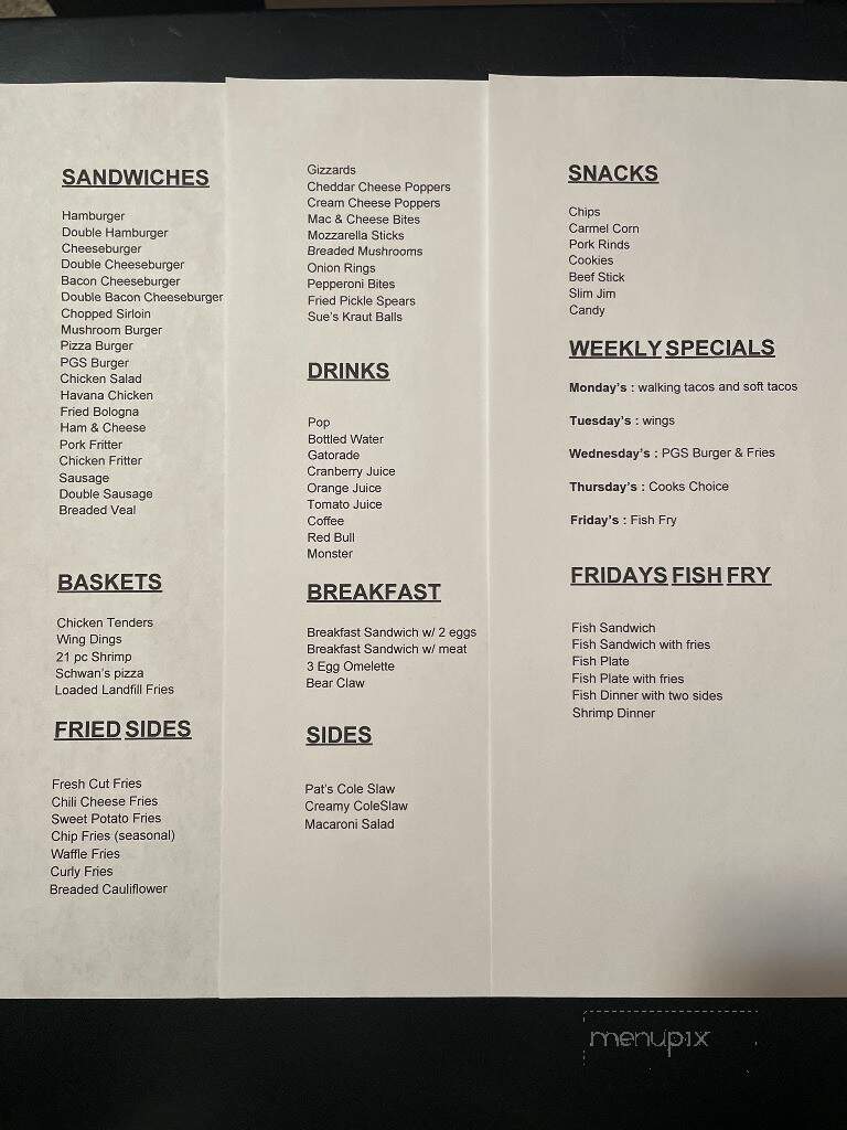 Havana Tavern - Willard, OH menu_pic