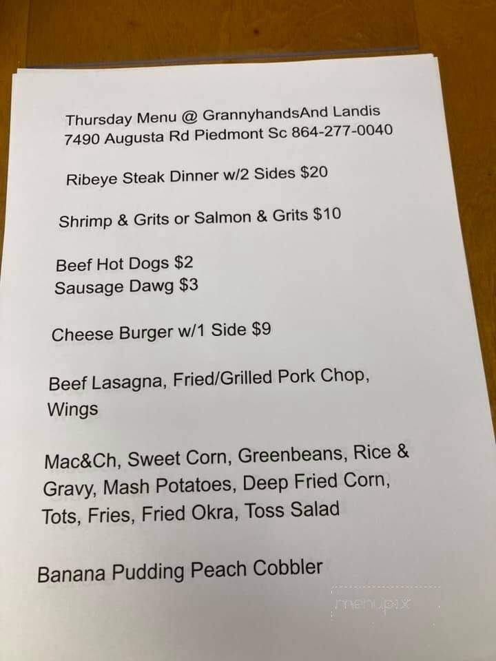 ESB Sports Bar - Piedmont, SC menu_pic