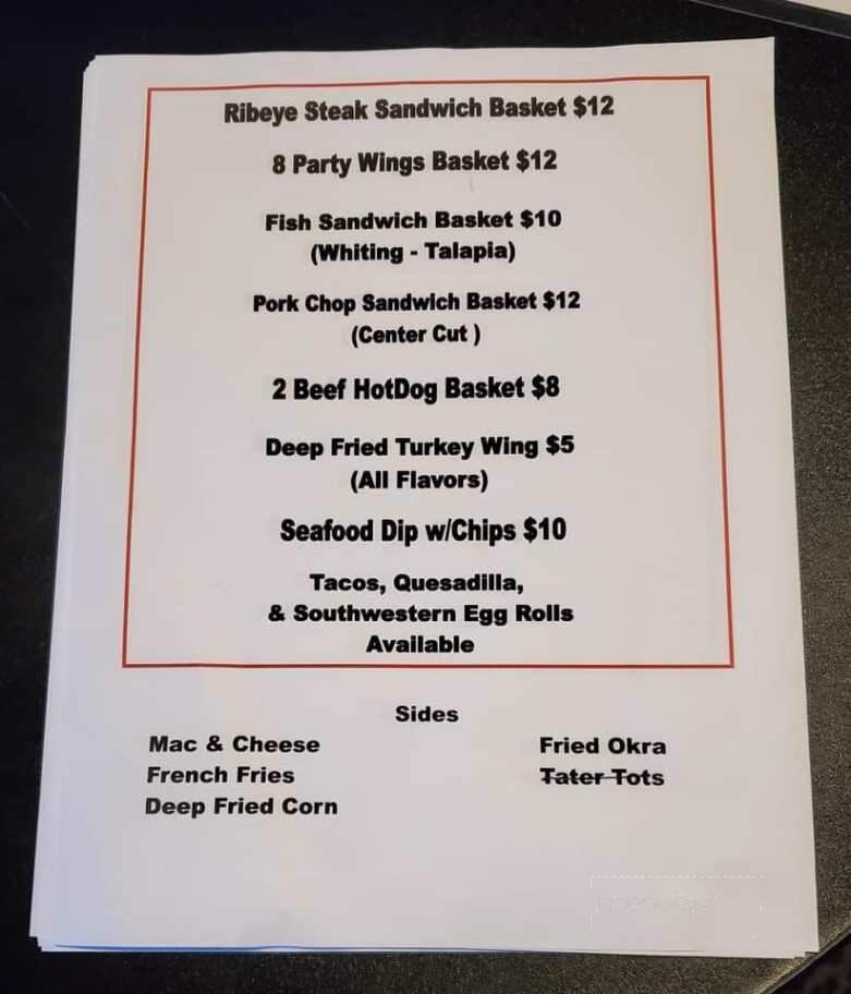 ESB Sports Bar - Piedmont, SC menu_pic