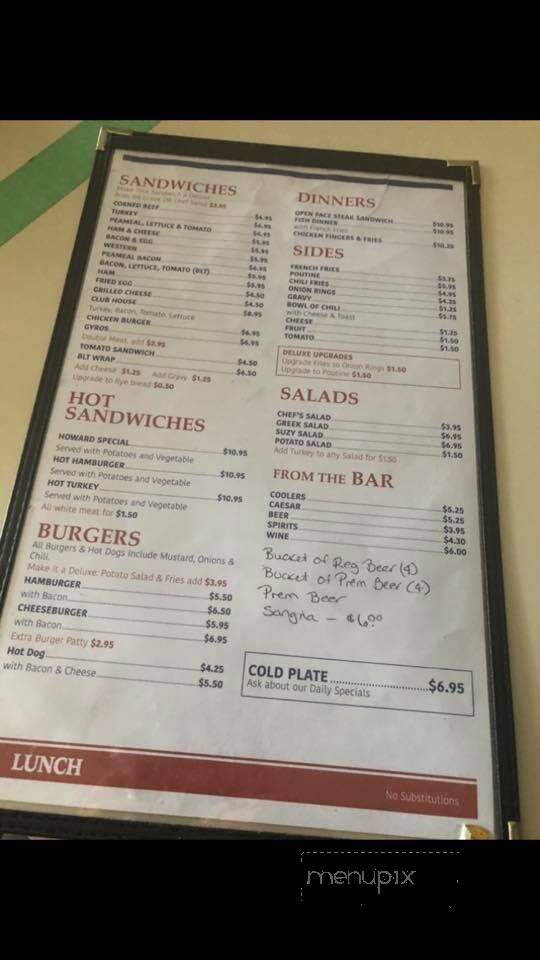 Lee's Snack House - Sarnia, ON menu_pic