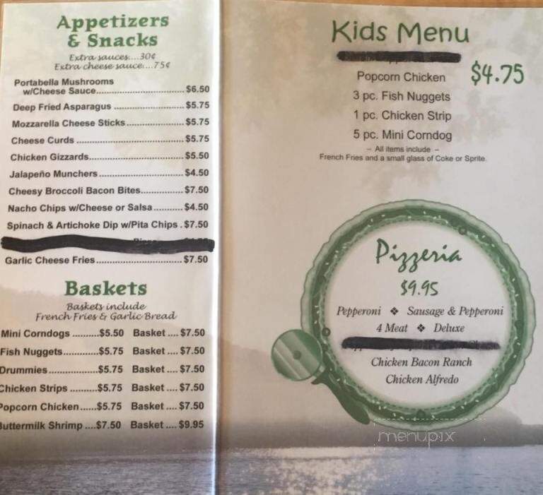 Sportsman Lodge - Gonvick, MN menu_pic