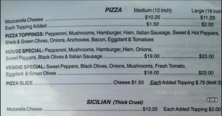 Monticello Cafe - Wilson, NC menu_pic