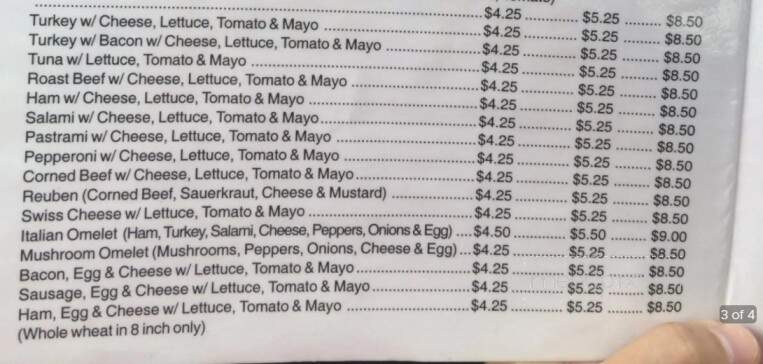 Monticello Cafe - Wilson, NC menu_pic