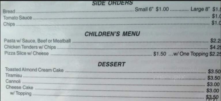 Monticello Cafe - Wilson, NC menu_pic
