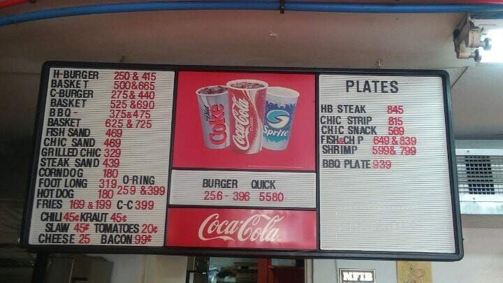 Burger Quick - Lineville, AL menu_pic