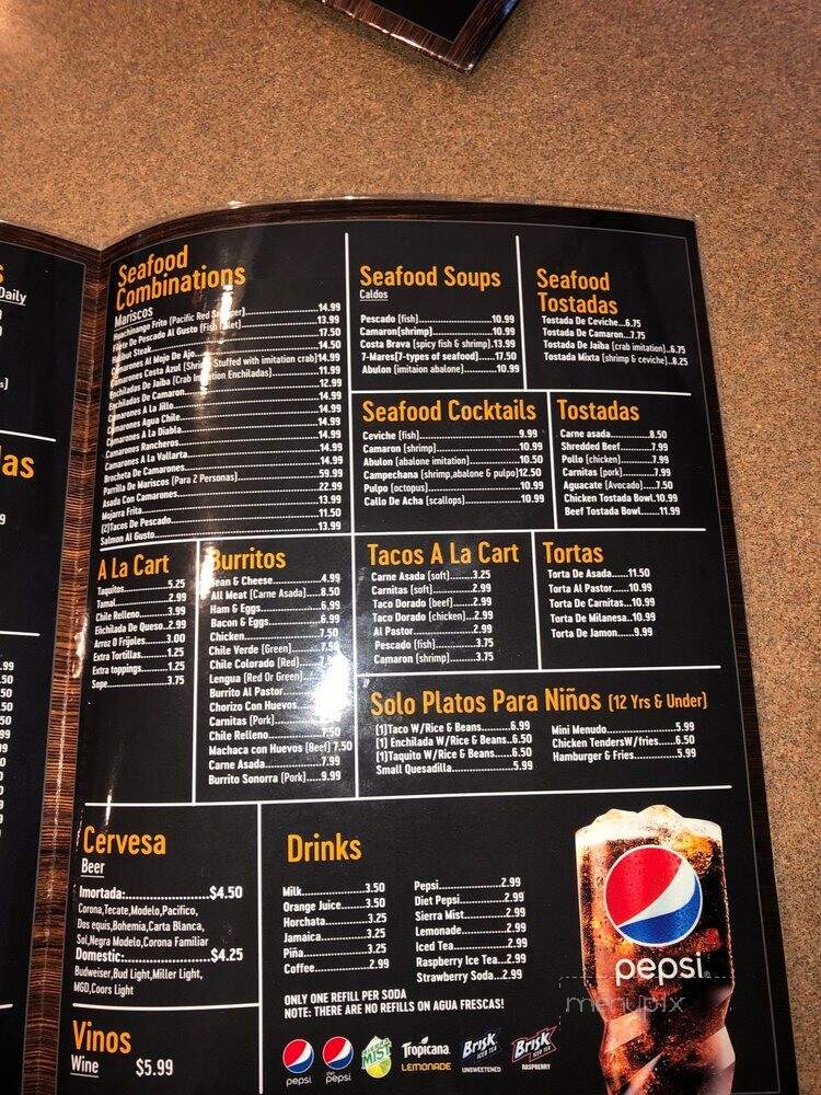 Playa Baja - Montebello, CA menu_pic