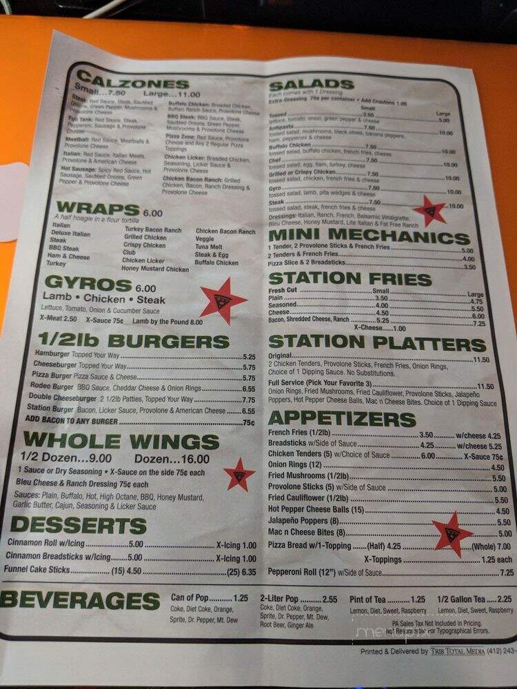 Pizza Station - New Eagle, PA
