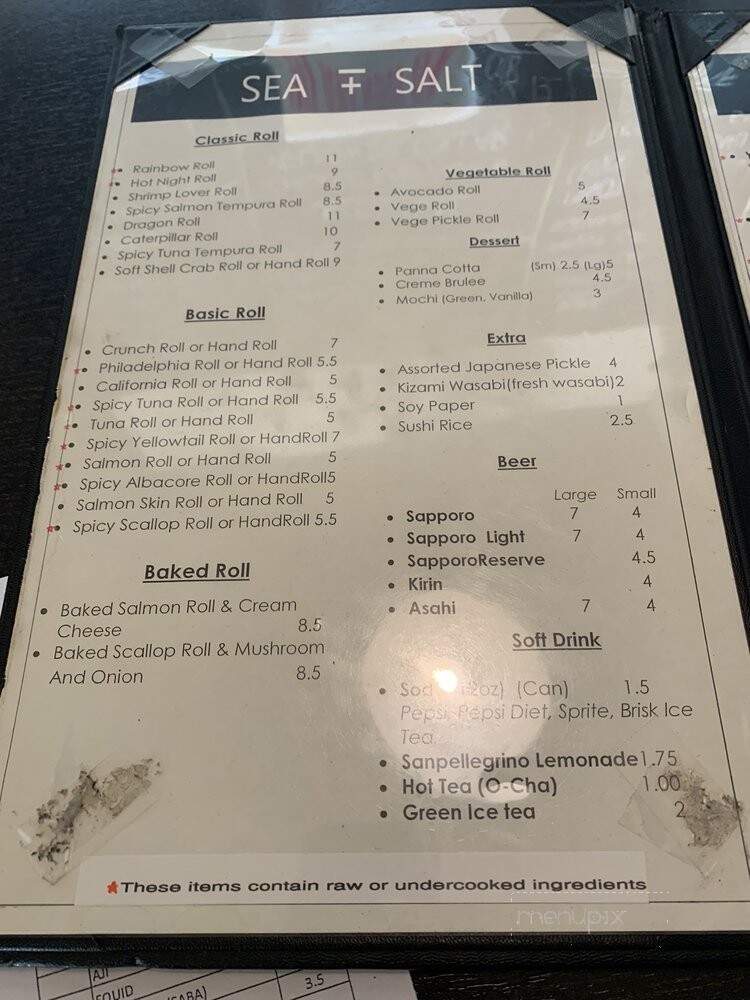 Sea Salt Japanese Eatery - Huntington Beach, CA menu_pic