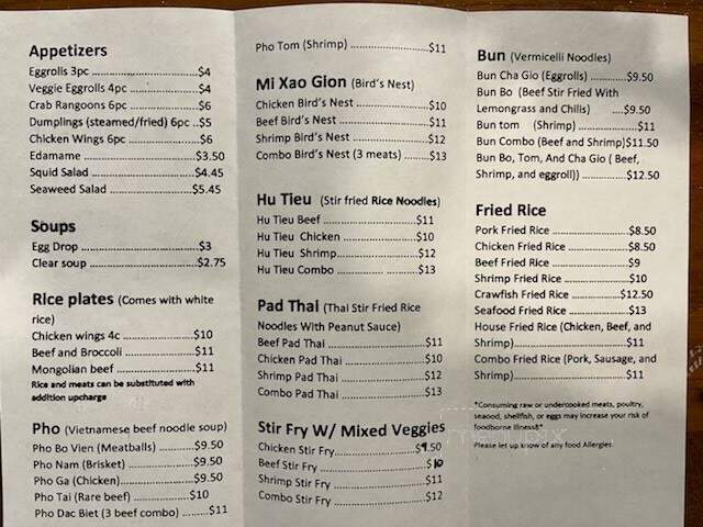 Ninja Express - Picayune, MS menu_pic