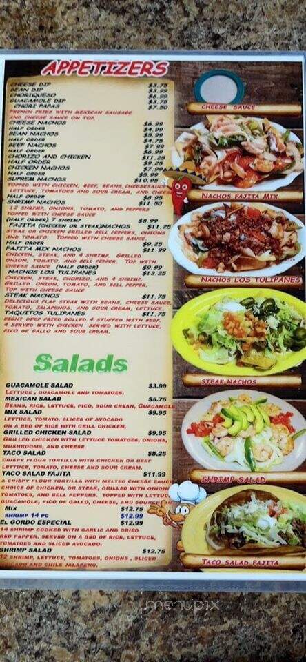 Los Tulipanes Mexican Restaurant - Pipestone, MN menu_pic