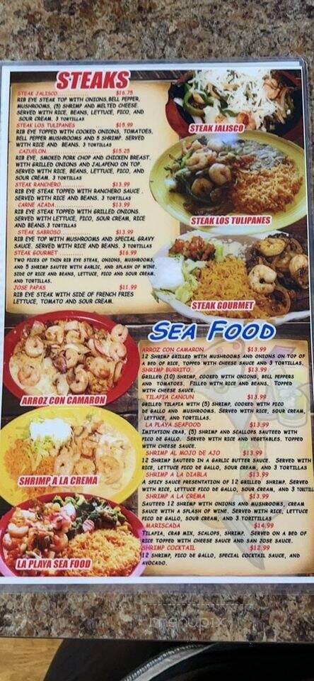 Los Tulipanes Mexican Restaurant - Pipestone, MN menu_pic