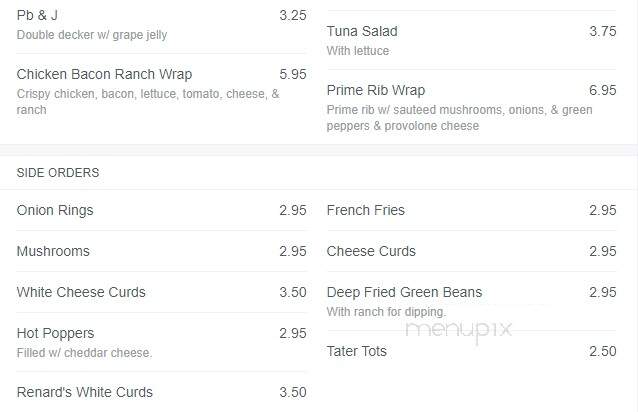 Wertel's Tap - Green Bay, WI menu_pic