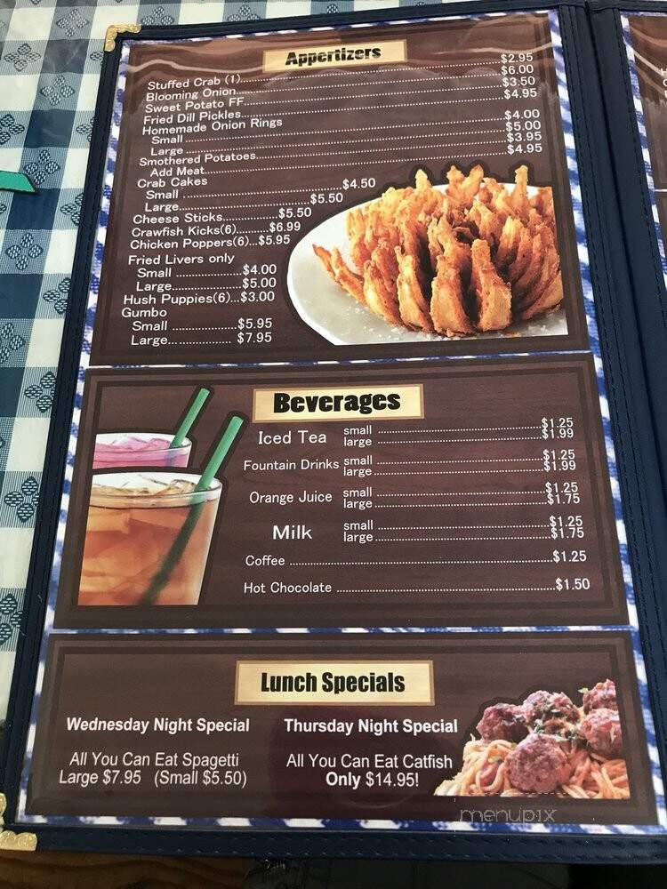 Menu of Nyla's Burger Basket in Osyka, MS 39657