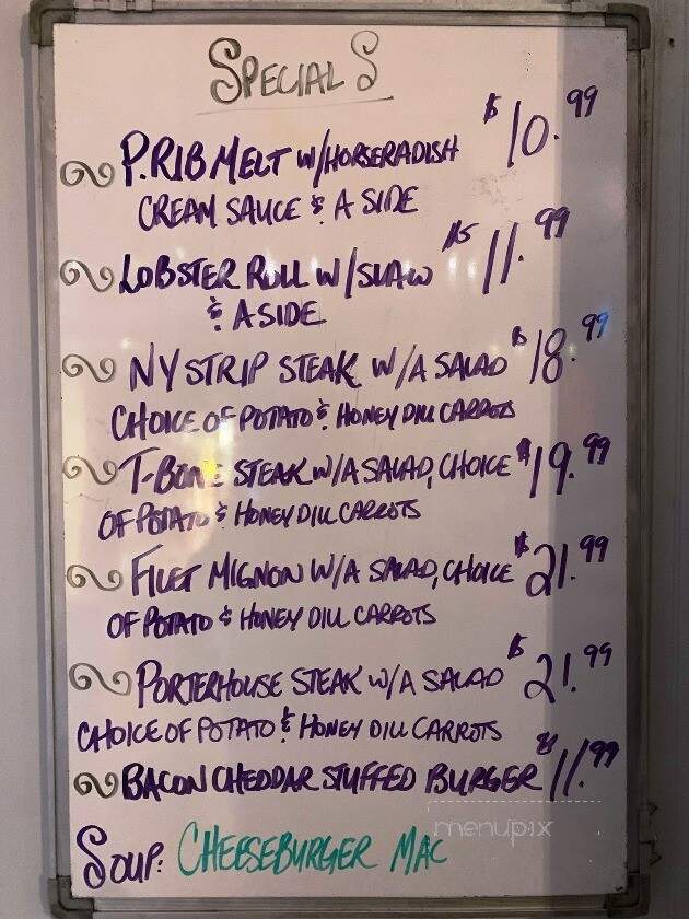 JC's River Run Bar and Grill - Waddington, NY menu_pic