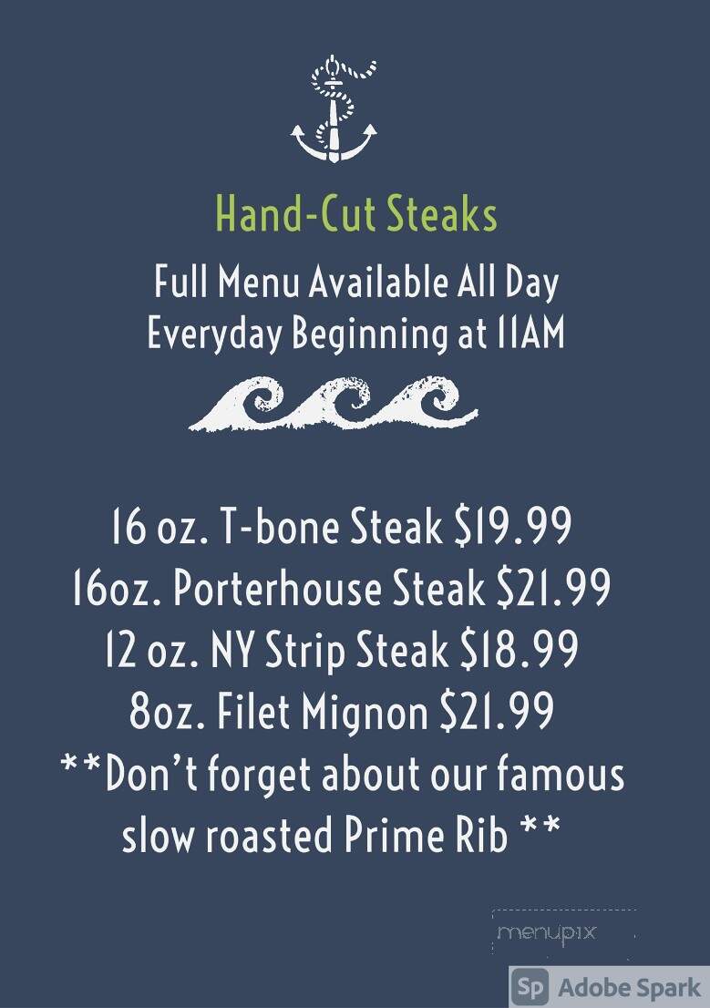 JC's River Run Bar and Grill - Waddington, NY menu_pic