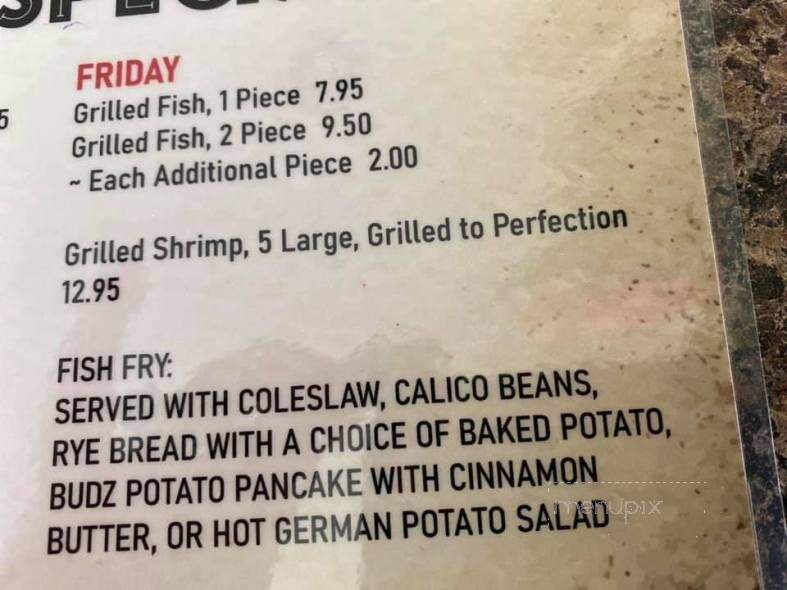 Brass Rail - Medford, WI menu_pic