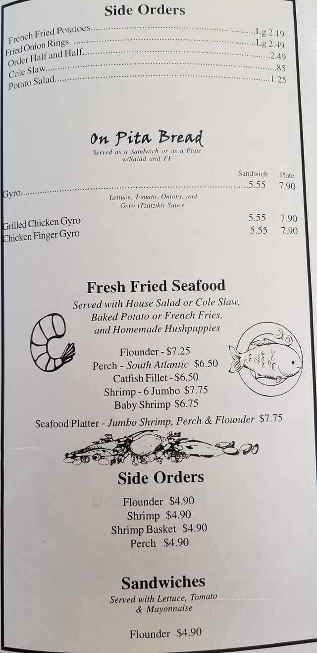 Carolina Grill - Woodruff, SC menu_pic