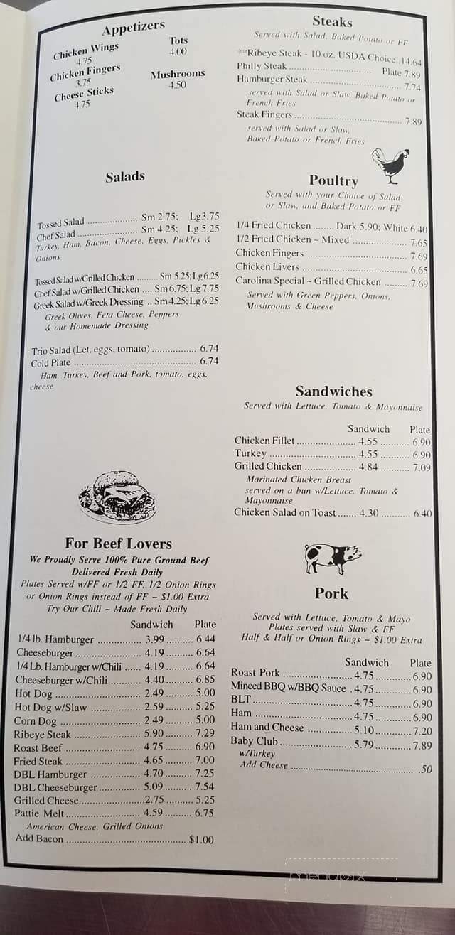 Carolina Grill - Woodruff, SC menu_pic
