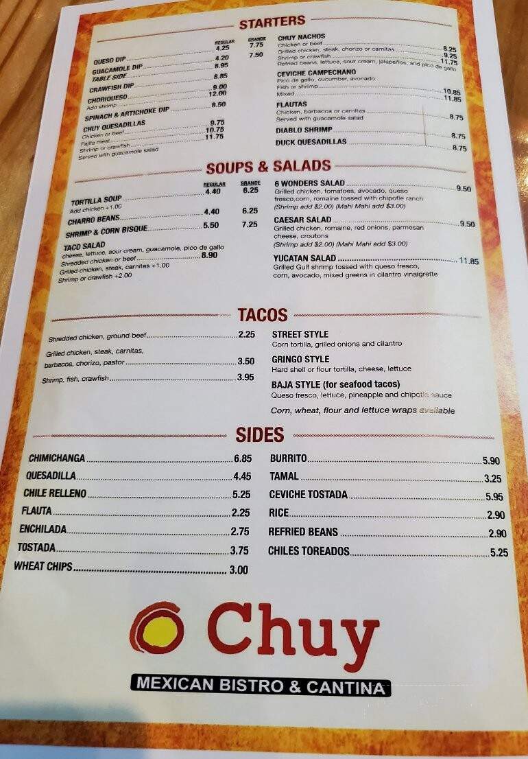 Chuy Mexican Bistro & Cantina - Mandeville, LA