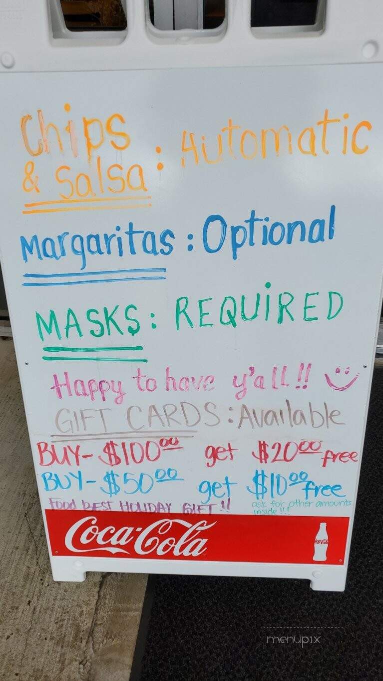 Chuy Mexican Bistro & Cantina - Mandeville, LA menu_pic