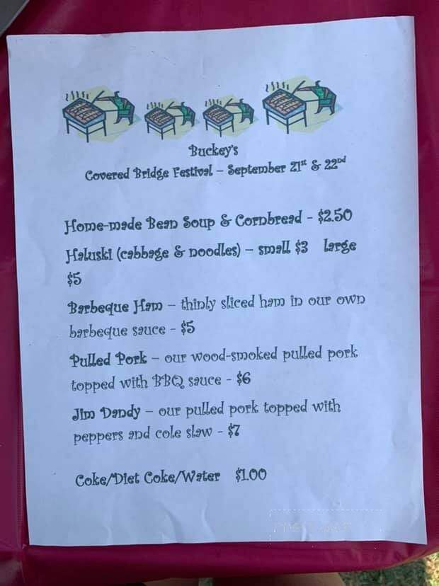 Buckey's - Weirton, WV menu_pic