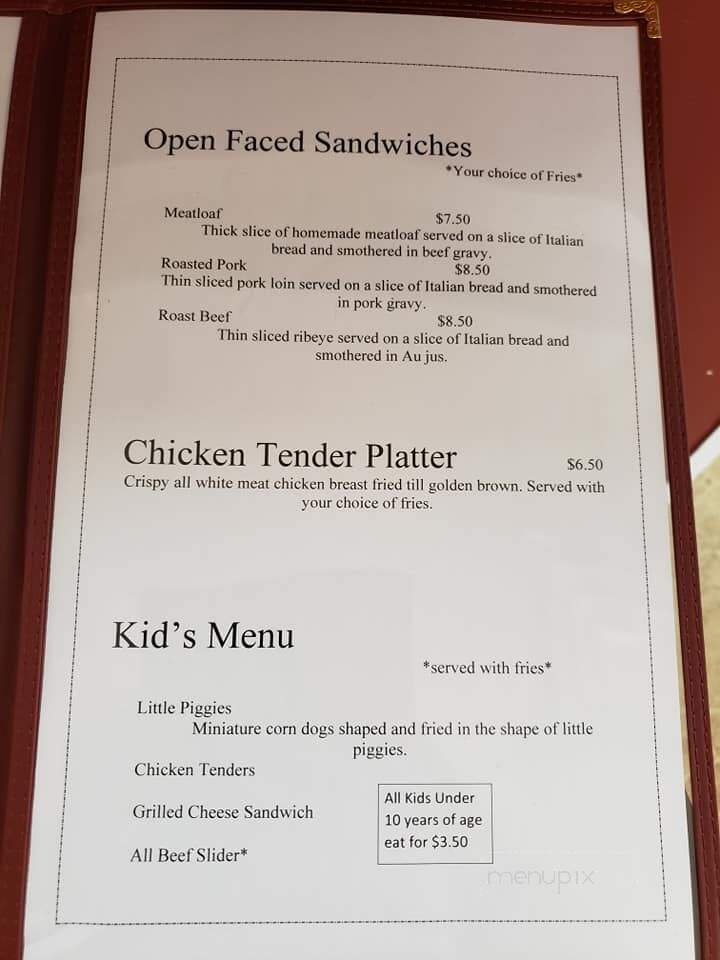 Farmhouse Kitchen & Bakery - Claysville, PA menu_pic