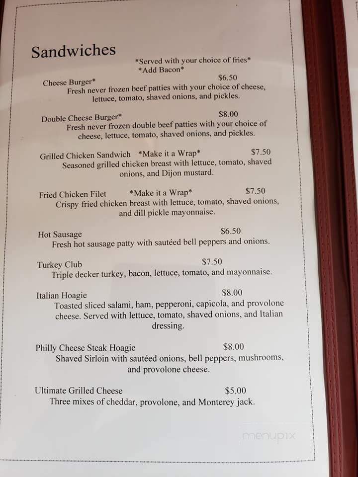 Farmhouse Kitchen & Bakery - Claysville, PA menu_pic