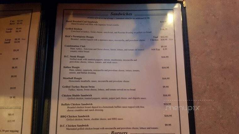 Duke's Cafe - Donora, PA menu_pic