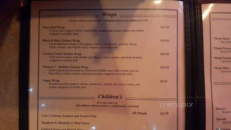 Duke's Cafe - Donora, PA menu_pic