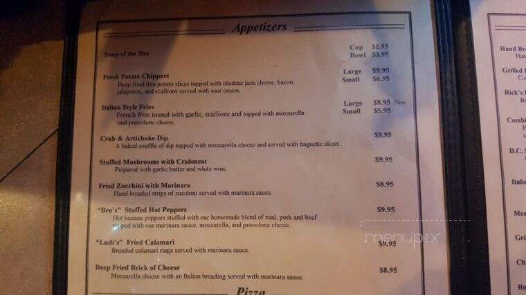 Duke's Cafe - Donora, PA menu_pic