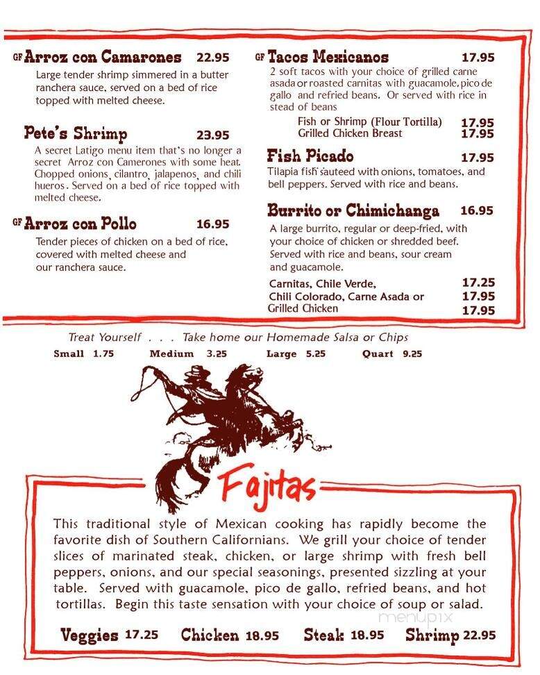 Latigo Kid - Agoura Hills, CA menu_pic