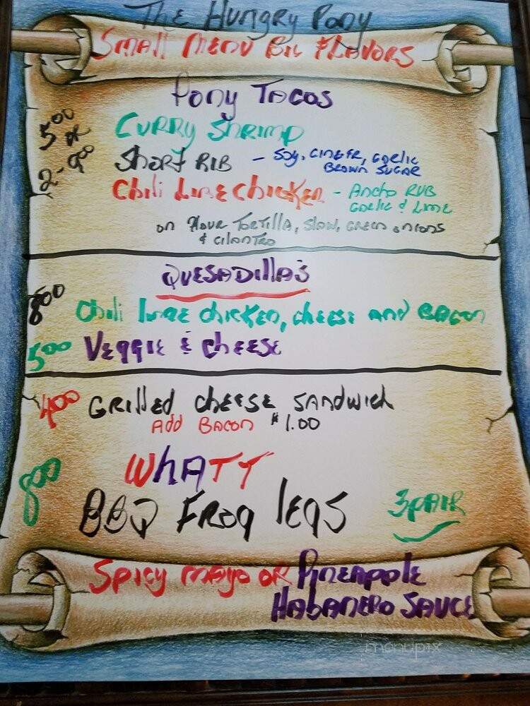 The Hungry Pony foodcart - Estero Fl, FL menu_pic
