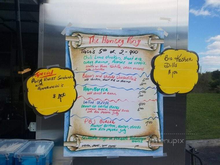 The Hungry Pony foodcart - Estero Fl, FL menu_pic