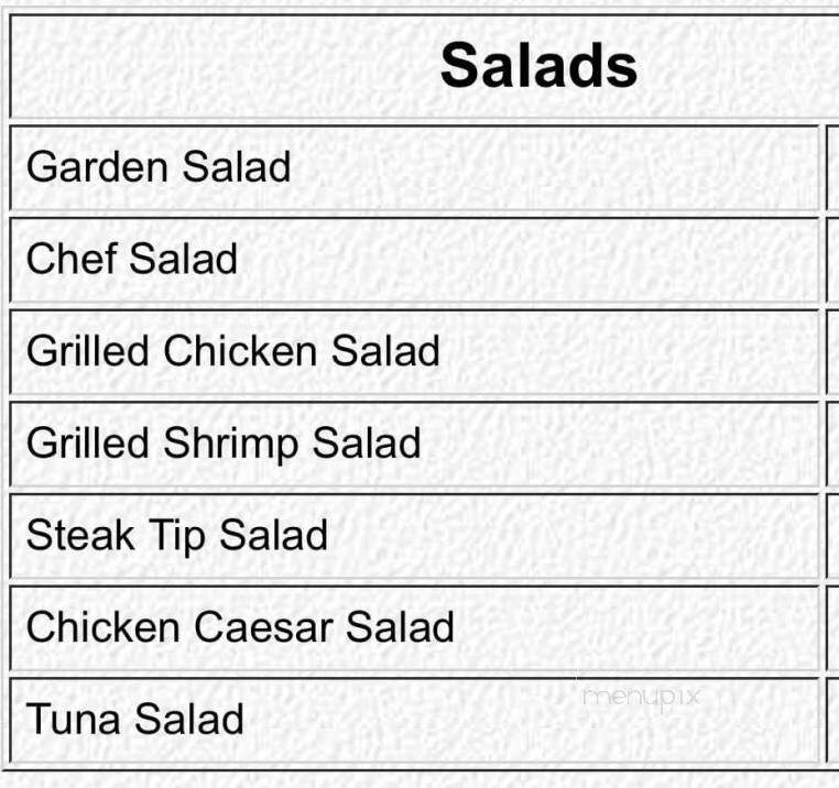 Captain's Place - Acushnet, MA menu_pic