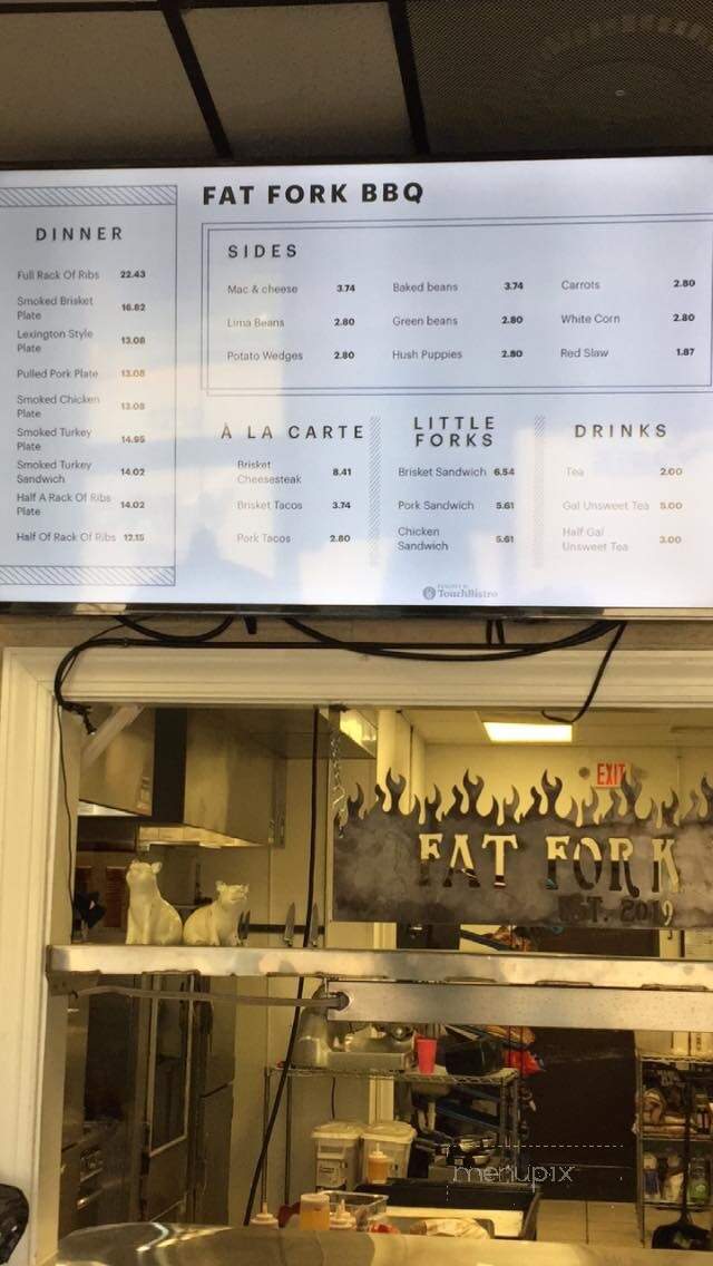 Fat Fork BBQ - Denver, NC menu_pic