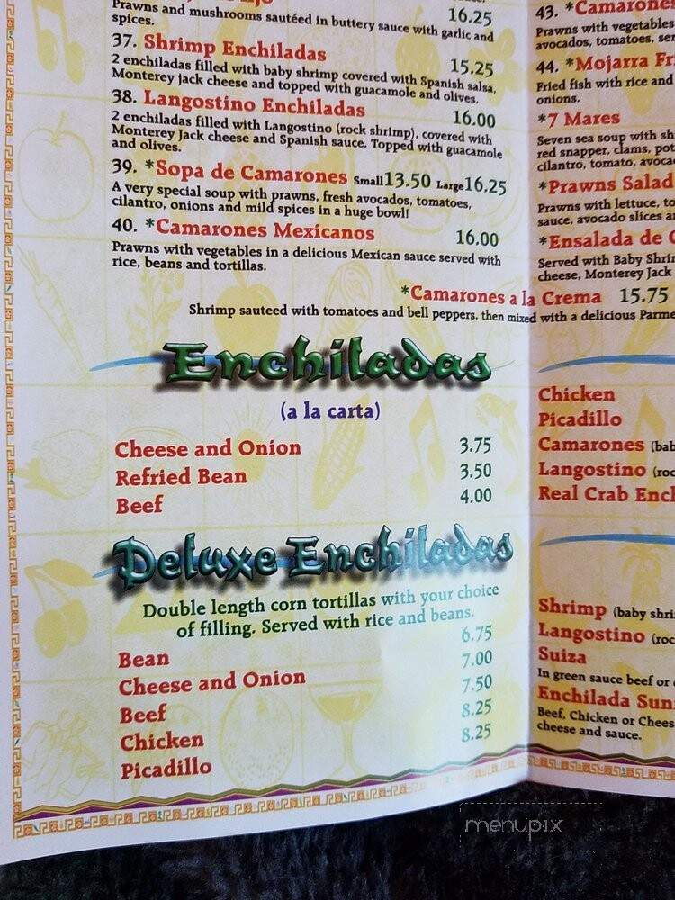Los Cabos Mexican Restaurant - Creswell, OR menu_pic