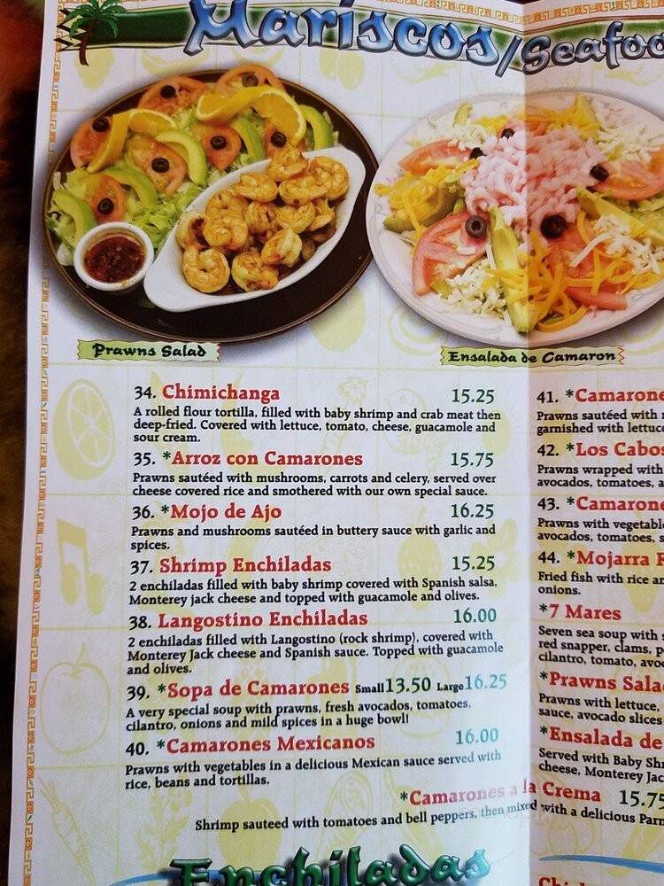 Los Cabos Mexican Restaurant - Creswell, OR menu_pic