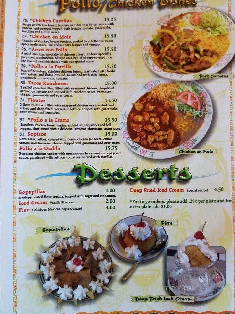Los Cabos Mexican Restaurant - Creswell, OR menu_pic