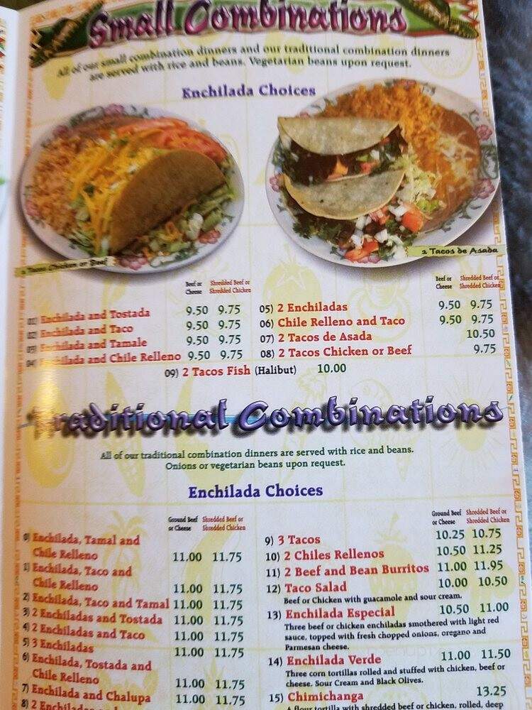 Los Cabos Mexican Restaurant - Creswell, OR menu_pic
