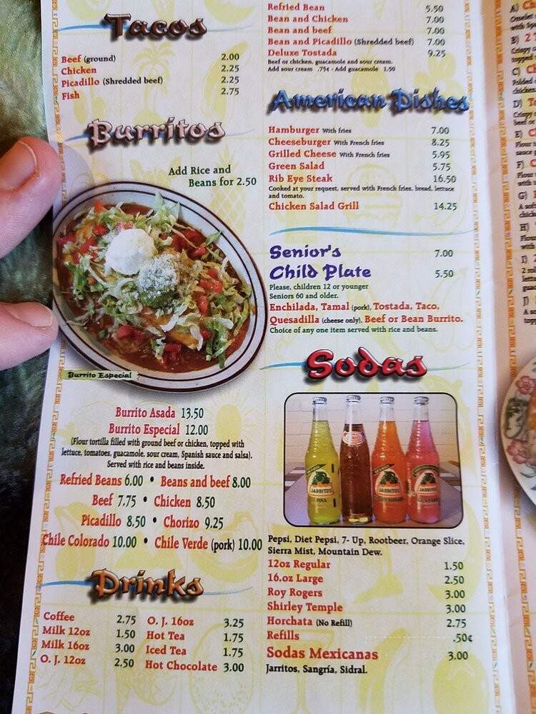 Los Cabos Mexican Restaurant - Creswell, OR menu_pic