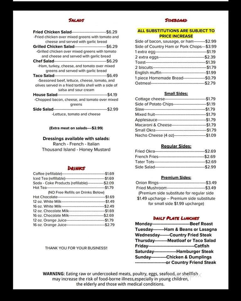 Berghoff's Cafe - Scott City, MO menu_pic