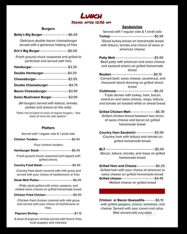 Berghoff's Cafe - Scott City, MO menu_pic